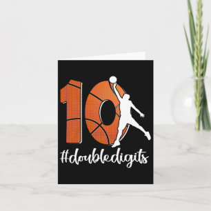 Cartão Décimo Aniversário Dígitos Duplos Dez Bysketbyll P