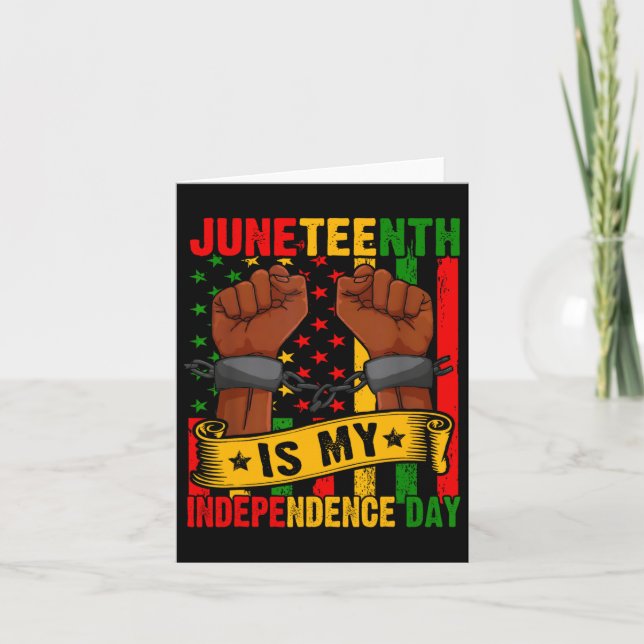 Cartão Décimo De Junho É Meu Dia De Independência Ish Bla (Frente)