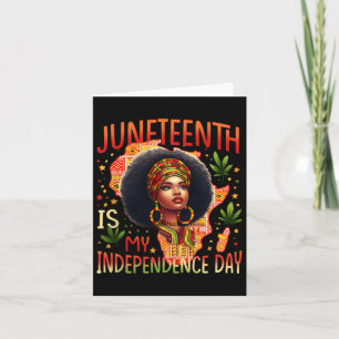 Cartão Décimo Junho é o Dia da Independência História Neg