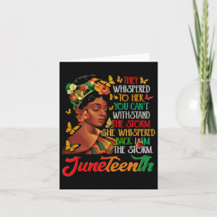 Cartão Décimo Junho Eu Sou A Tempestade Mulheres Negras H