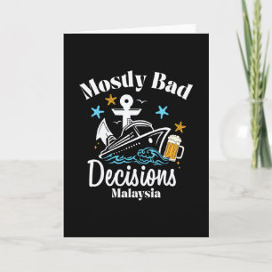 Cartão Decisões Principalmente D Malásia Férias de Primav