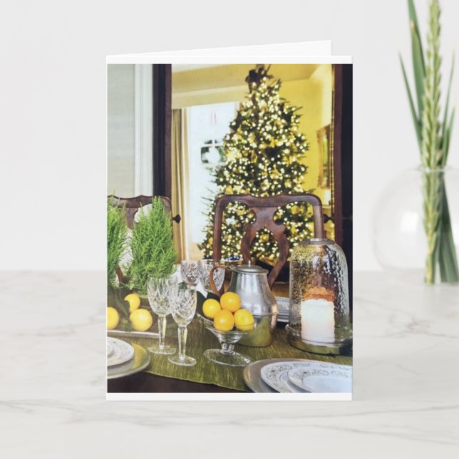 CARTÃO **DECK AS CASAS PARA A ESTAÇÃO DE NATAL** (Frente)