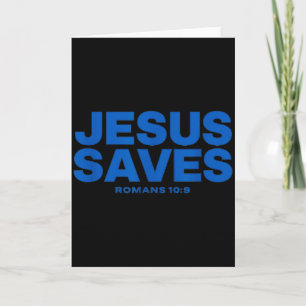 Cartão Declaração da Bíblia Jesus Salva Romanos 10 9