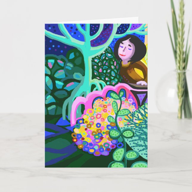 Cartão Declaração romântica de amor (Frente)