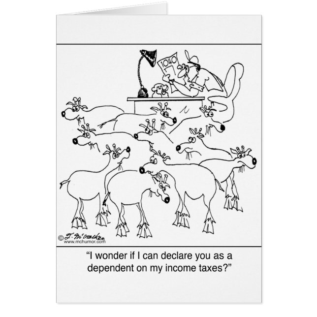 Cartão Declarando cabras como dependentes (Frente)