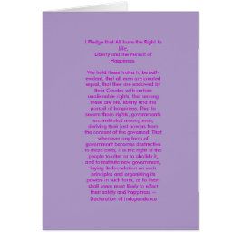 Cartão Declaration of Independence jGibney The MUSEUM Zaz