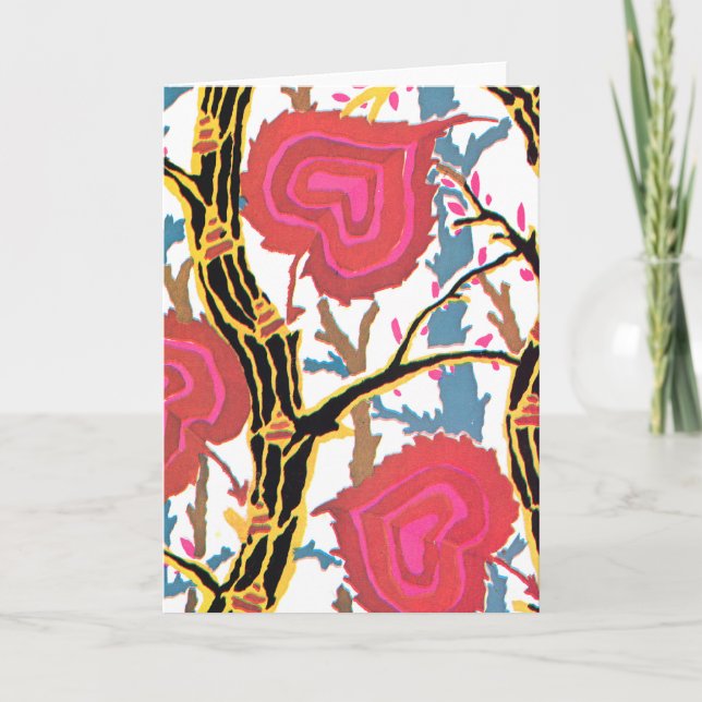 Cartão Deco Hearts (Frente)