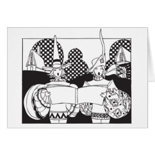 Cartão Deco Renaissance Carolers