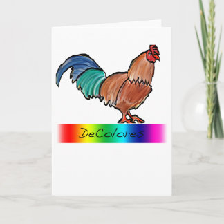 Cartão DeColores Rooster