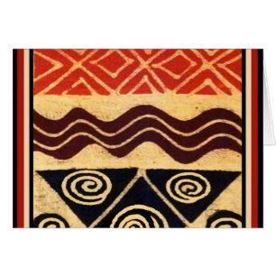 Cartão Decoração Africana Primordial