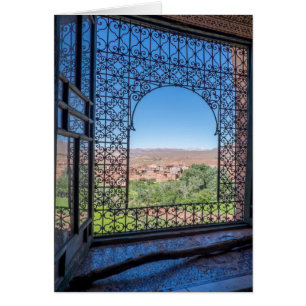 Cartão Decoração da janela do Ornamentado