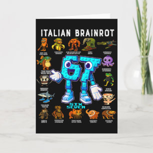 Cartão Decoração de Aniversário Engraçada Rotina Cerebral