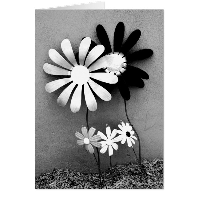 Cartão Decoração de girassol (Frente)