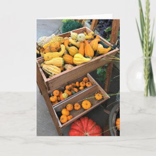 Cartão Decoração do outono