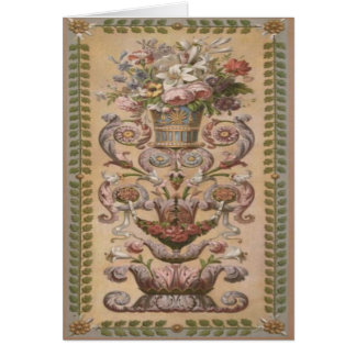 Cartão decorativo do século XIX