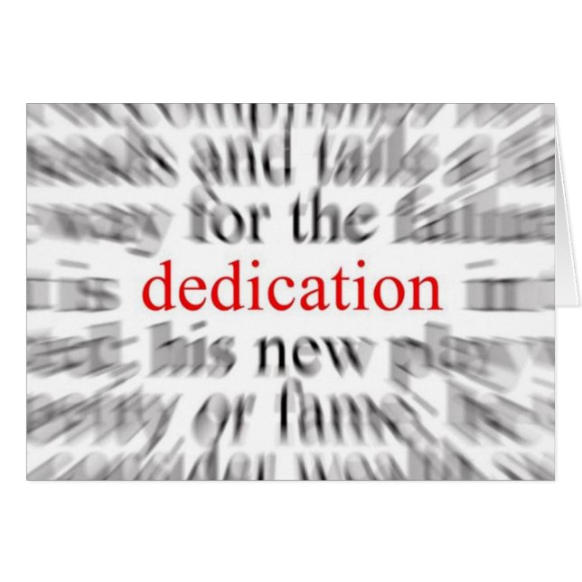 Cartão Dedicação (Frente Horizontal)