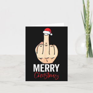 Cartão Dedo do Meio Feliz Natal