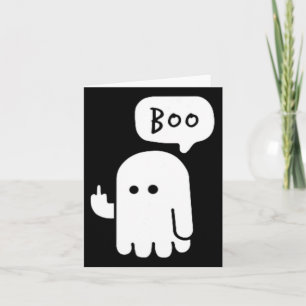 Cartão Dedos do Meio Engraçados Ghost Boojee Hall