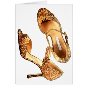 Cartão Dedos-leopardo-perfurantes
