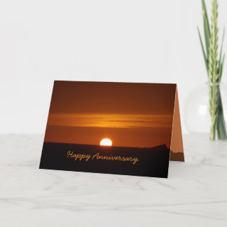 Cartão Deep Orange Sunset | Greeting Card