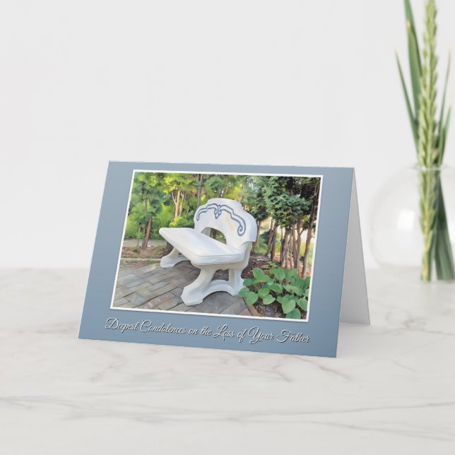 Cartão Deepest Condolences on the Loss of Your Father (Frente)