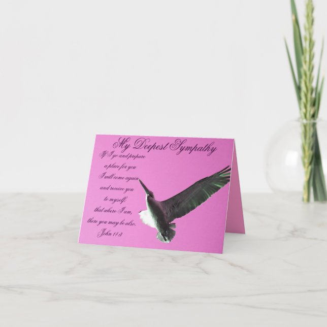 Cartão Deepest Sympathy_ (Frente)
