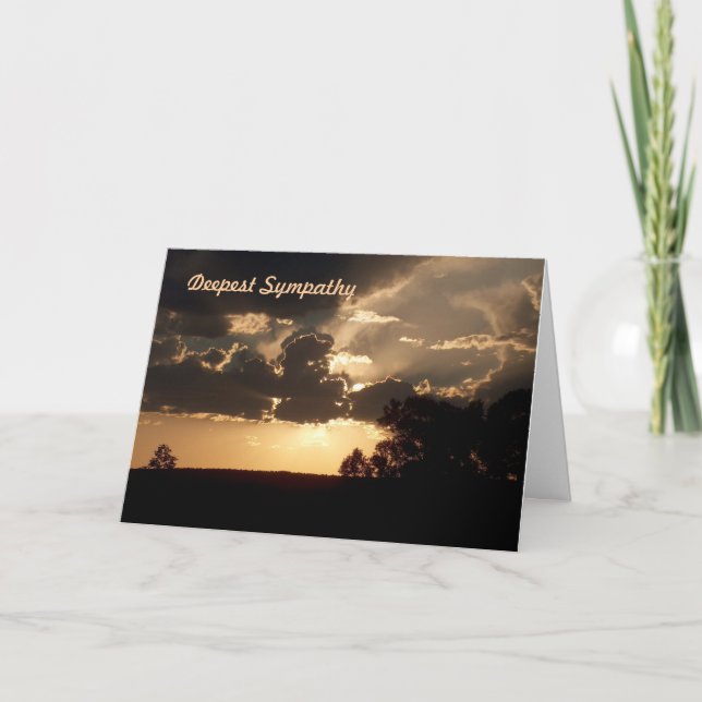 Cartão Deepest Sympathy (Frente)