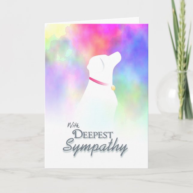 Cartão Deepest Sympathy - Dog Loss Dog Sympathy Card (Frente)