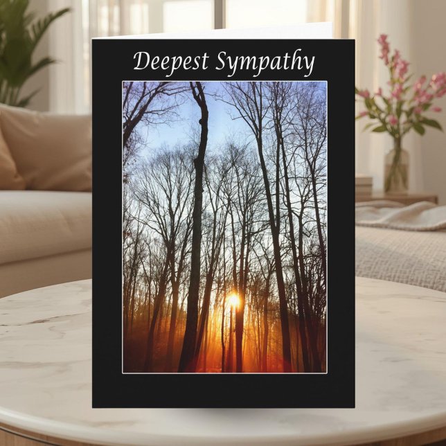 Cartão Deepest Sympathy Sunrise Card (Criador carregado)