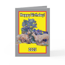 Deer Desejando Um Aniversário Seguro E Próspero