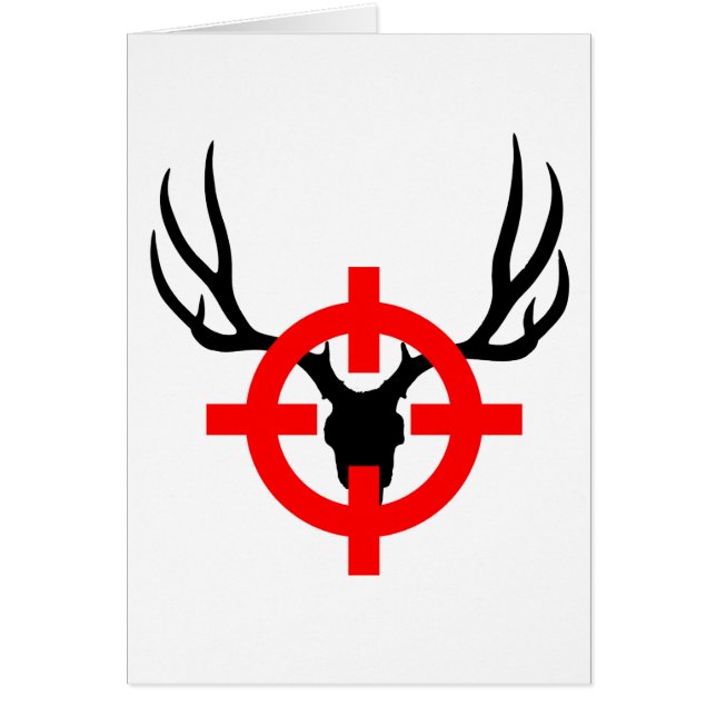 Cartão Deer Hunter - Bullseye (Frente)
