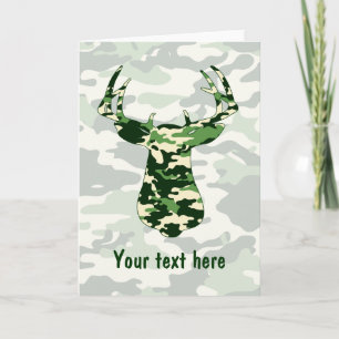 Cartão Deer Hunting Camo Buck