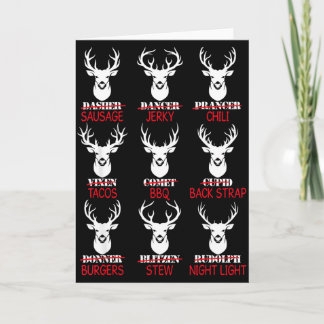 Cartão Deer Hunting Gift Hunter Of All Santa's Reindeer 
