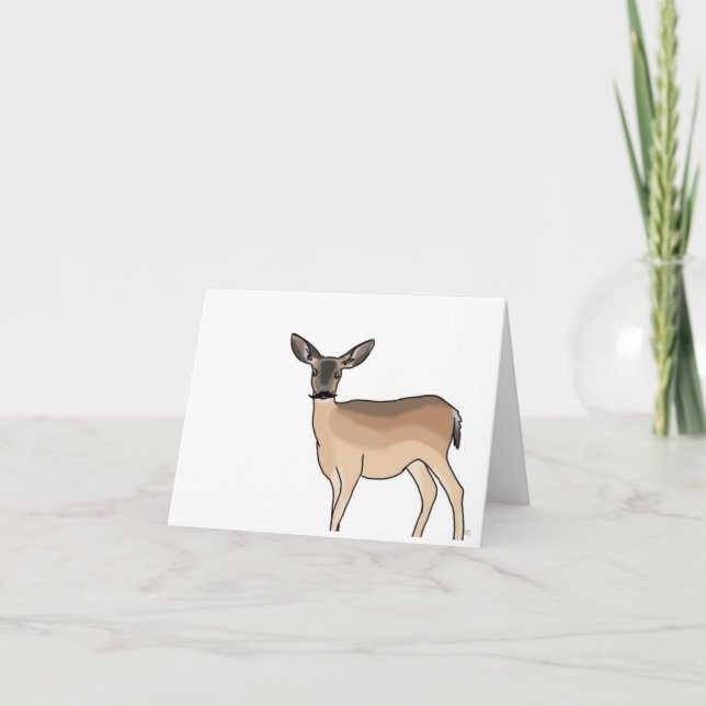 Cartão Deer Stache Note card! (Frente)