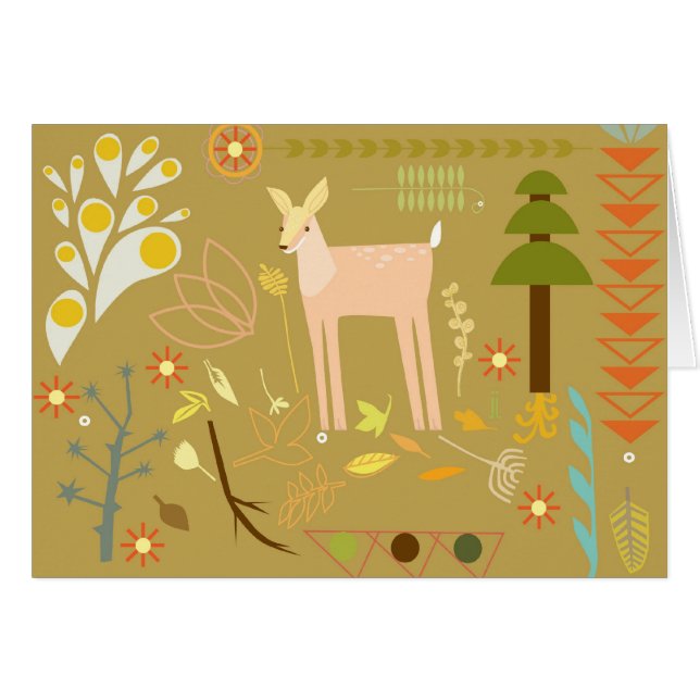 Cartão deer_tan (Frente Horizontal)