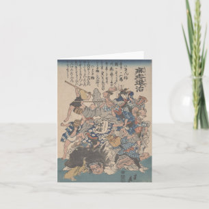 Cartão Defeating measles - notecard