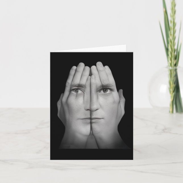 Cartão Defenda-se contra o adesivo do ódio de Nick Fuente (Frente)