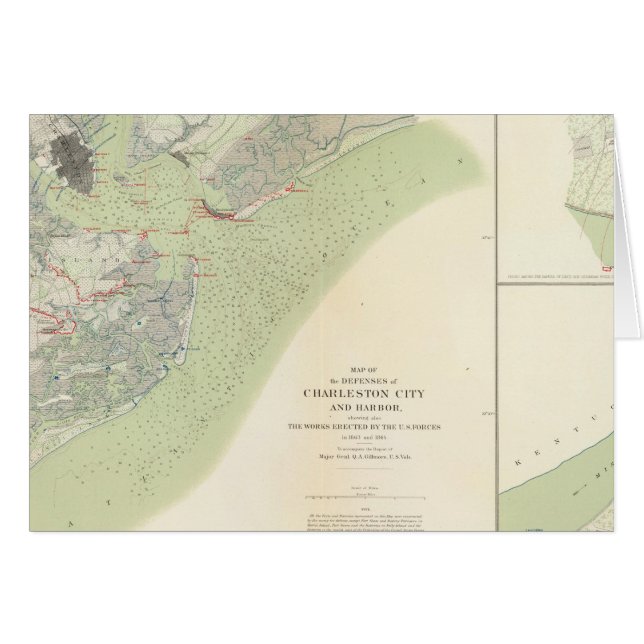 Cartão Defesa de Charleston, campo de batalha de Belmont (Frente Horizontal)