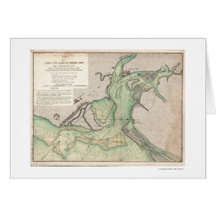 Cartão Defesa do mapa 1778 do SC de Charleston
