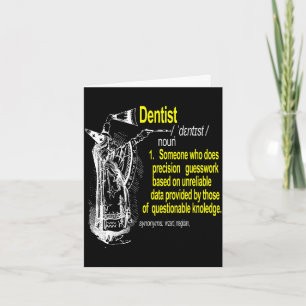 Cartão definição de dentista assistente dentário dentário