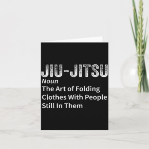 Cartão Definição de Jiu-Jitsu Engraçado BJJ Jiu Jitsu Bra