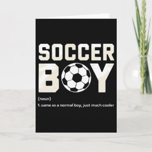 Cartão Definição de Menino de Futebol