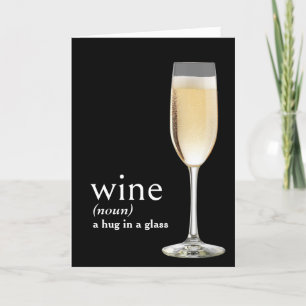Cartão Definição de VINHO do Dicionário para Aniversário