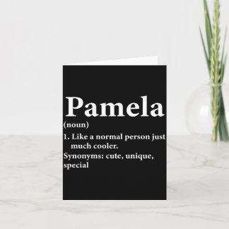 Cartão Definição do Nome Pamela Divertida D
