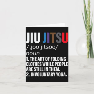 Cartão Definição Engraçada de Jiu Jitsu BJJ ou MMA