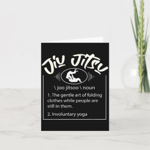 Cartão Definição engraçada de Jiu jitsu JiuJitsu Brasilei