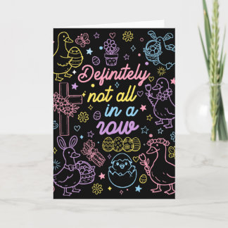 Cartão Definitely Not All In A Row Coquette Silly Goose E