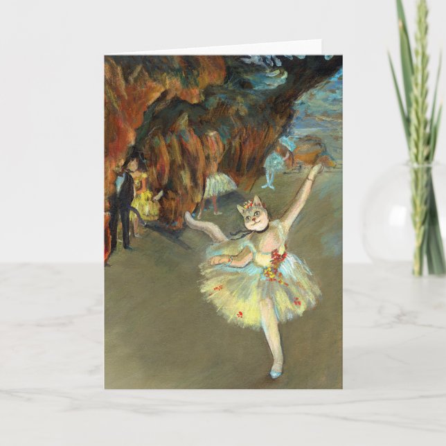 Cartão Degas' Cat Card (Frente)