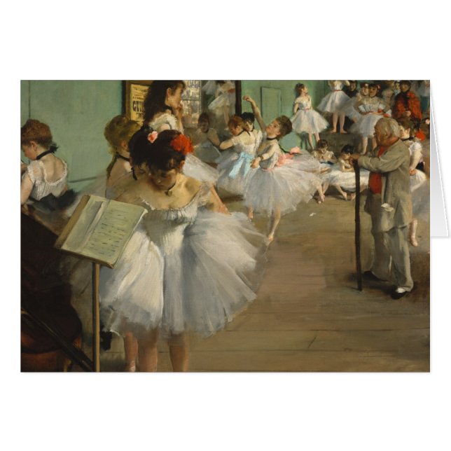Cartão Degas Dance Class Balés Dancers Ballerina Art (Frente Horizontal)