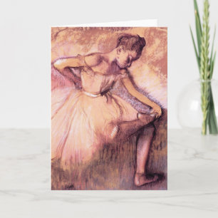 Cartão Degas Pink Ballerina Greeting Card
